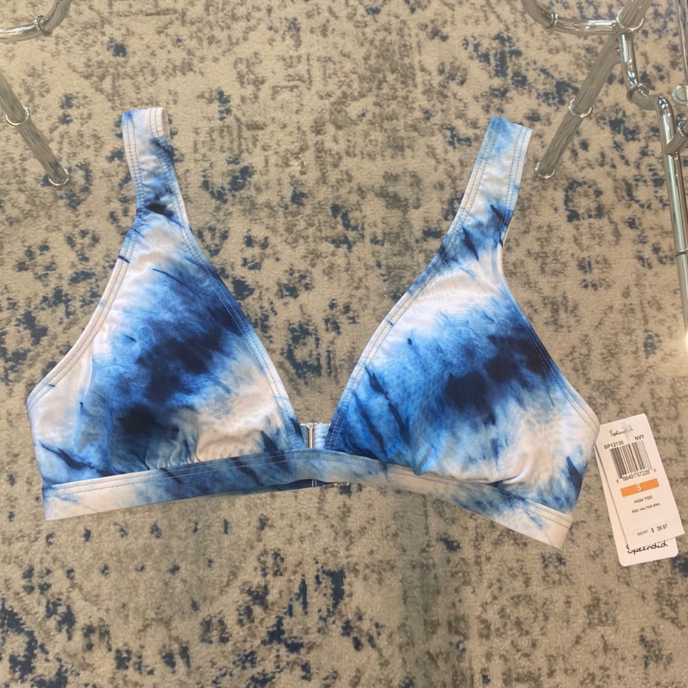 Splendid high tide bikini bra top Small NWT